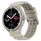 Smartwatch with a beige strap